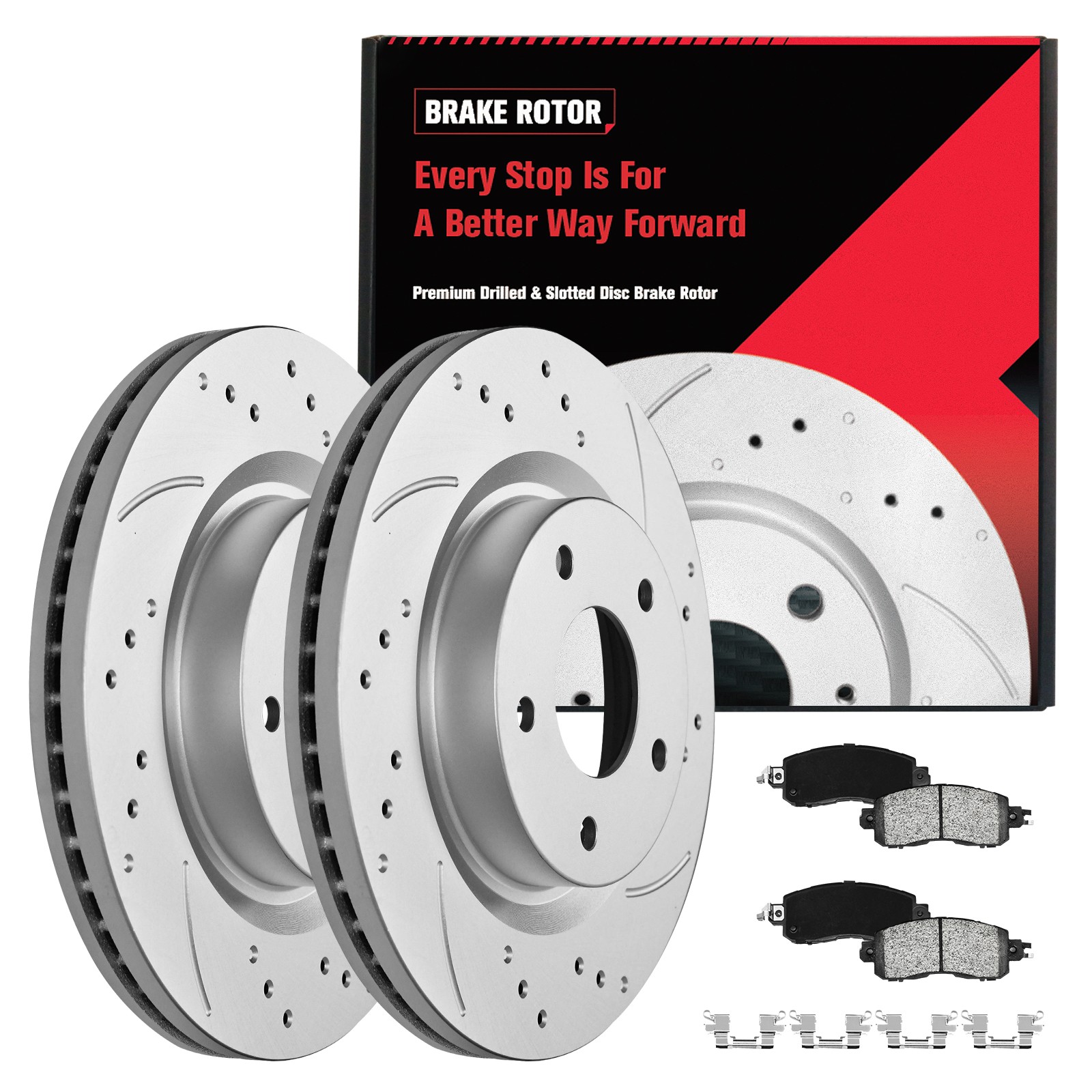 For Nissan Altima 2013 - 2023 Front Disc Brake Rotors Ceramic Brake Pads Kits