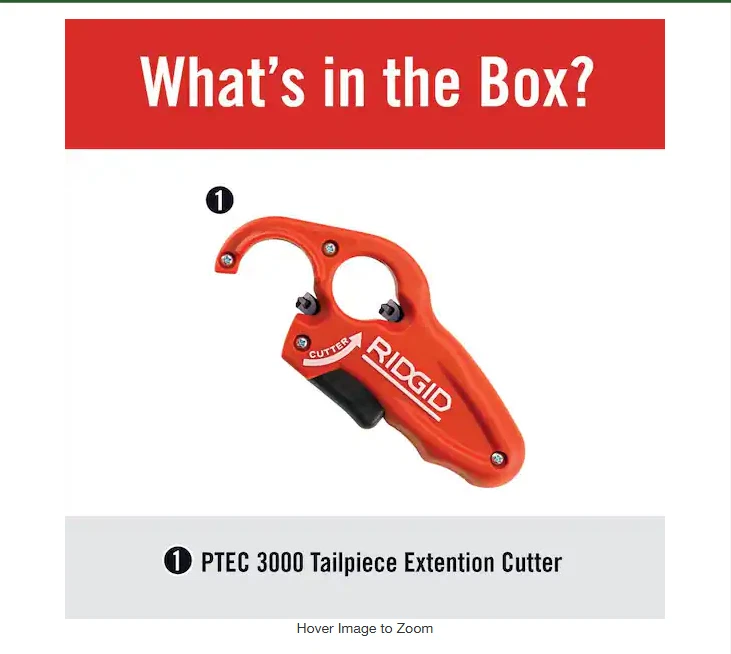 RIDGID 1-1/4 in. AND 1-1/2 in. PTEC 3000 Versatile Thin Wall PE, PP, PVC #3 - Image 2 of 3