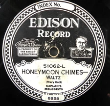 Kaplan's Melodists – Honeymoon Chimes 1923 Edison Disc 51062 10" 78 RPM