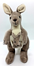 Mother baby Kangaroo Plush LE BI YOU TOYS Stuffed Animal 10.5"