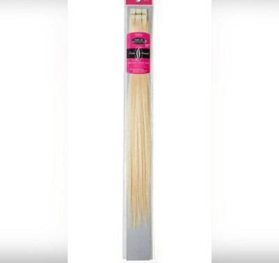 Satin Strands Platinum Blonde Tape In 18 Inch Human Hair Extensions, Riviera, 20
