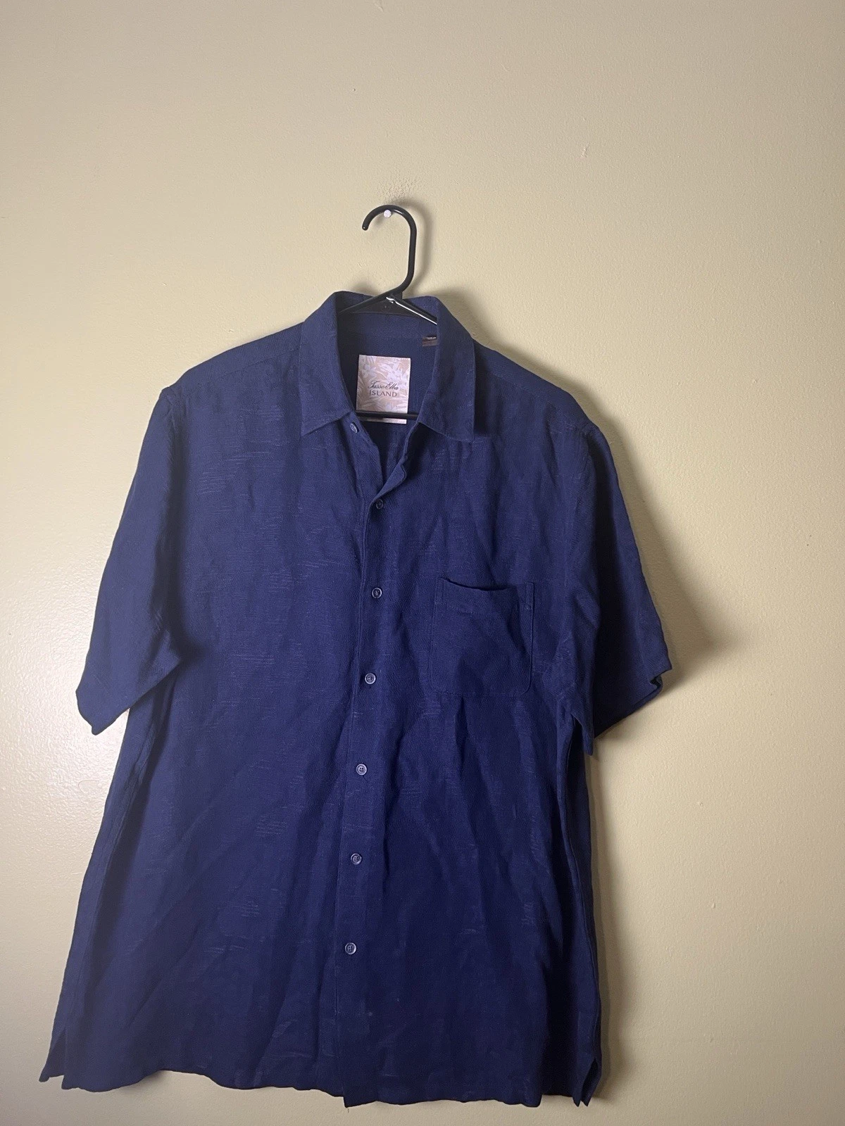 Tasso Elba Men's Short Sleeve Shirt, Size Large, Brown, 75% Silk, 25% Linen
Opens in a new window or