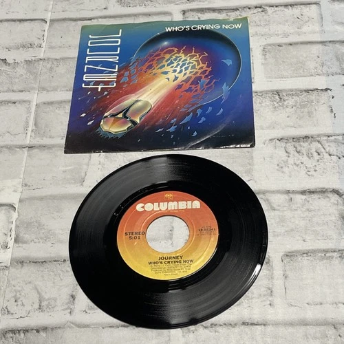 Journey, Who’s Crying Now,  CBS 1981,  45 Single w Original Sleeve,  Clean Copy!