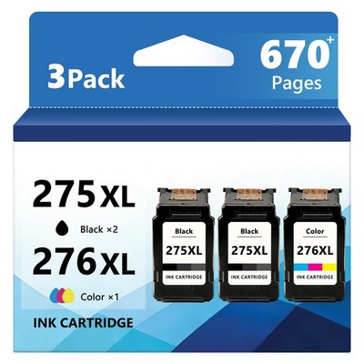 PG-275XL CL-276XL Ink Cartridges For Canon PIXMA TS3520 TS3720 TR4700 TR4722