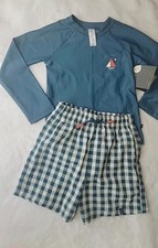 Modern Moments 2-Piece Boy's Swimsuit, Shorts Sunscreen T-Shirt