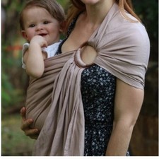 Nalakai Natural Ring Sling Bamboo Linen Baby Carrier