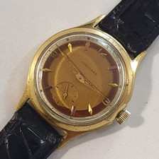 JUNGHANS Herrenuhr Cal.J93 Vintage '50 33m 15J Two-Tone Antique German Watch