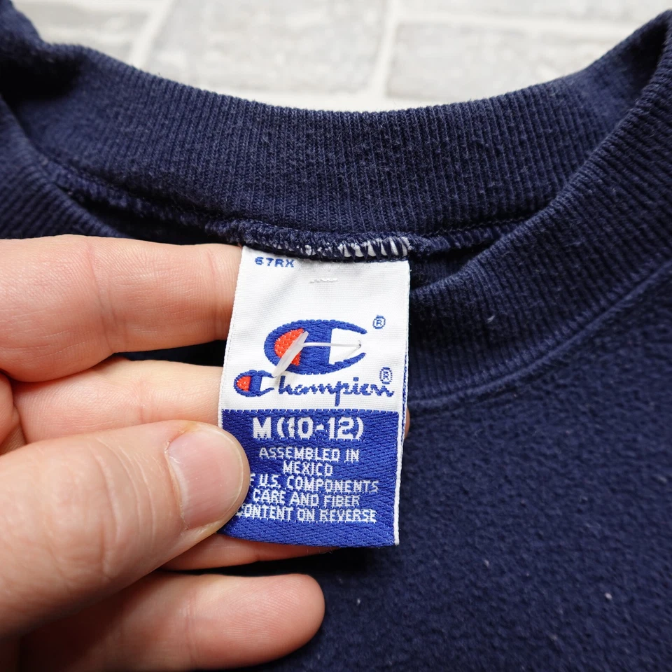 Sudadera Vintage Champion Juvenil M (10-12) Vellón Inverso Cuello Redondo Sudadera Foto 3 de 4