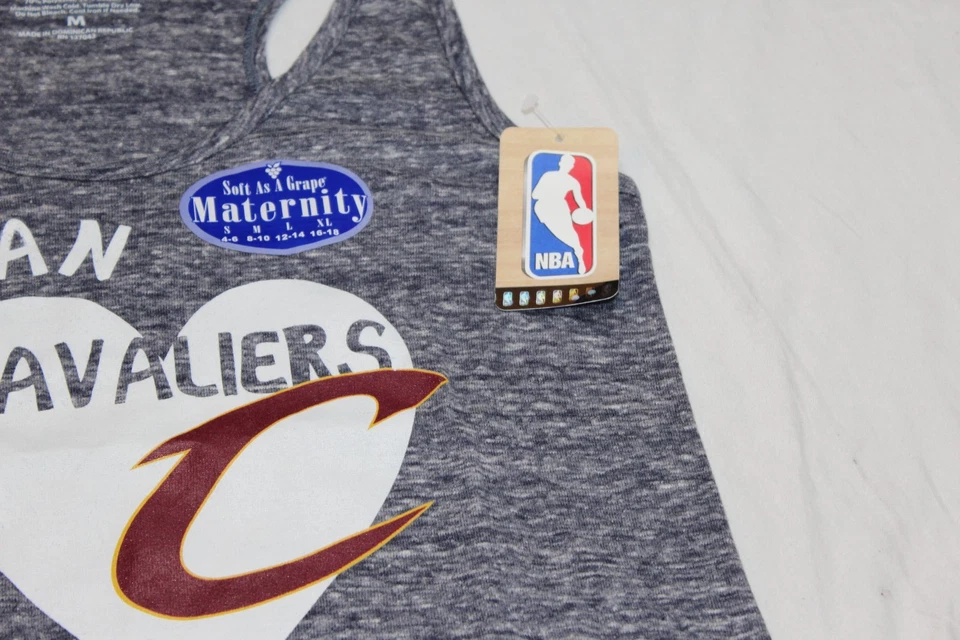 NBA Cleveland Cavaliers Women's Maternity Shadow Tank Top Gray Medium M New NWT  - Image 3 of 3