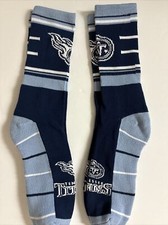 2 PAIR SET Tennessee Titans Adult Socks Large High Quality New Free Ship B11