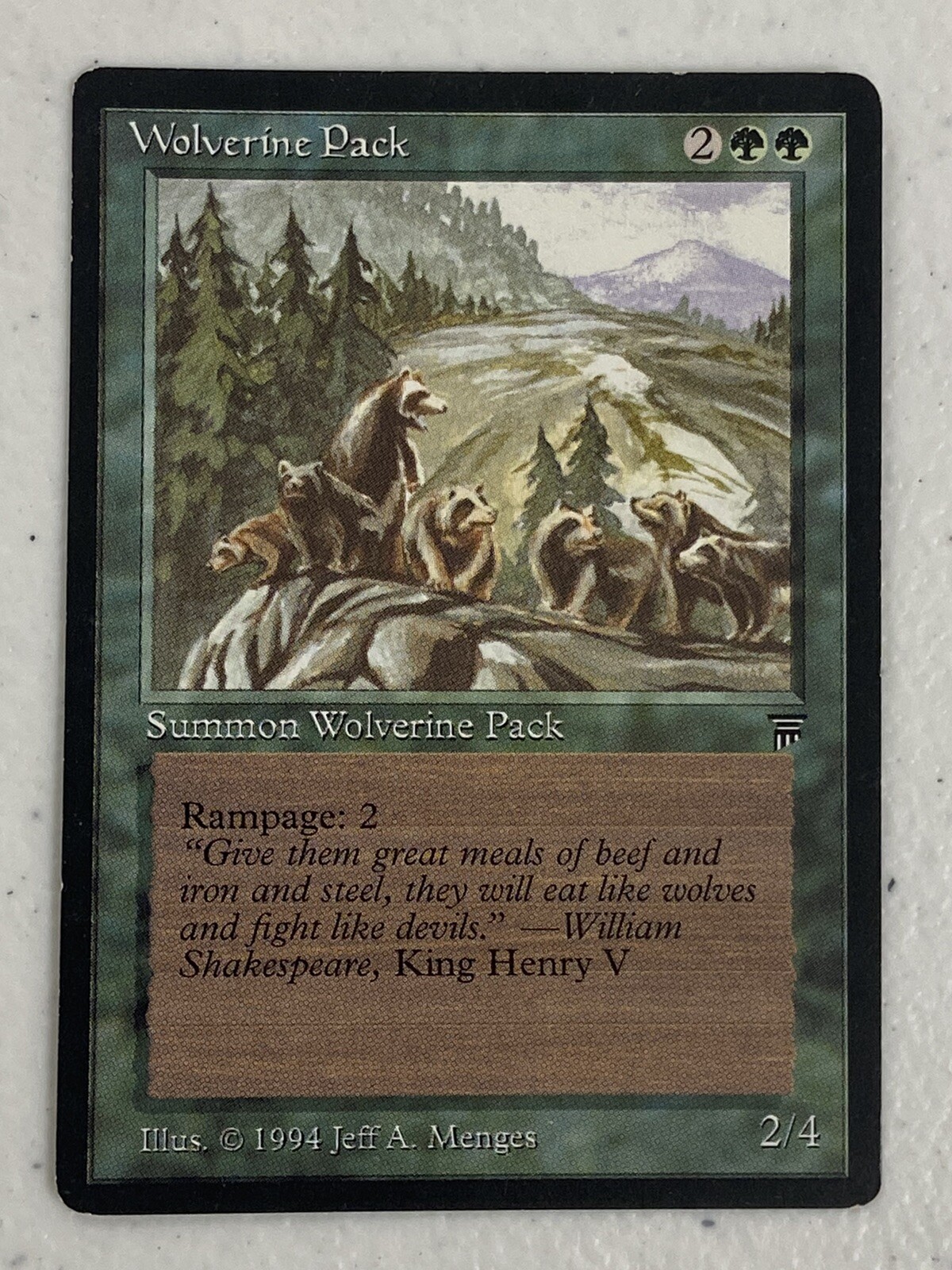 Awesome 1994 WOTC MTG Card Legends Wolverine Pack NM/M