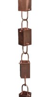 Copper Square Link Rain Chain By Rain Chains Direct (8.5 Ft), New, Free Shipping on sale Copper Square Link Rain Chain By Rain Chains Direct (8.5 Ft), New, Free Shipping on sale