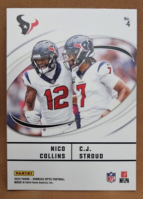 2024 Donruss Optic Best Tuddys-Nico Collins-C.J. Stroud #4 | eBay