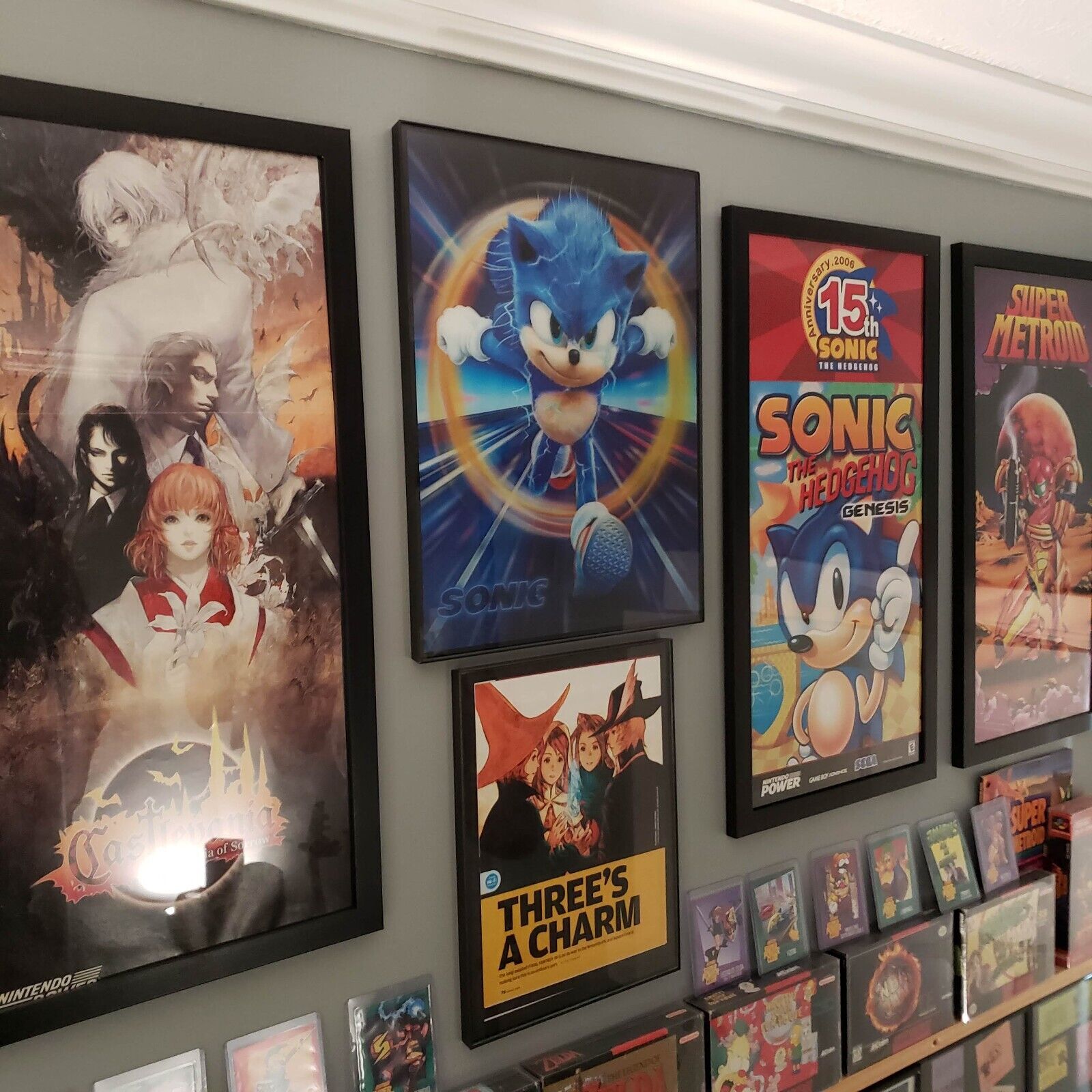 Sonic the Hedgehog-Sonic- 3D Poster 3DLenticular Effect-3 Images In One