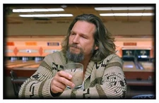 Magnet #297 The Dude Abides Big Lebowski Jeff Bridges Bowling Chandler
