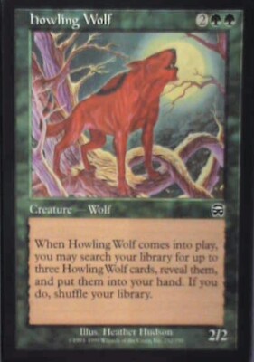 Howling Wolf - Mercadian Masques: #252, Magic: The Gathering Lp R96