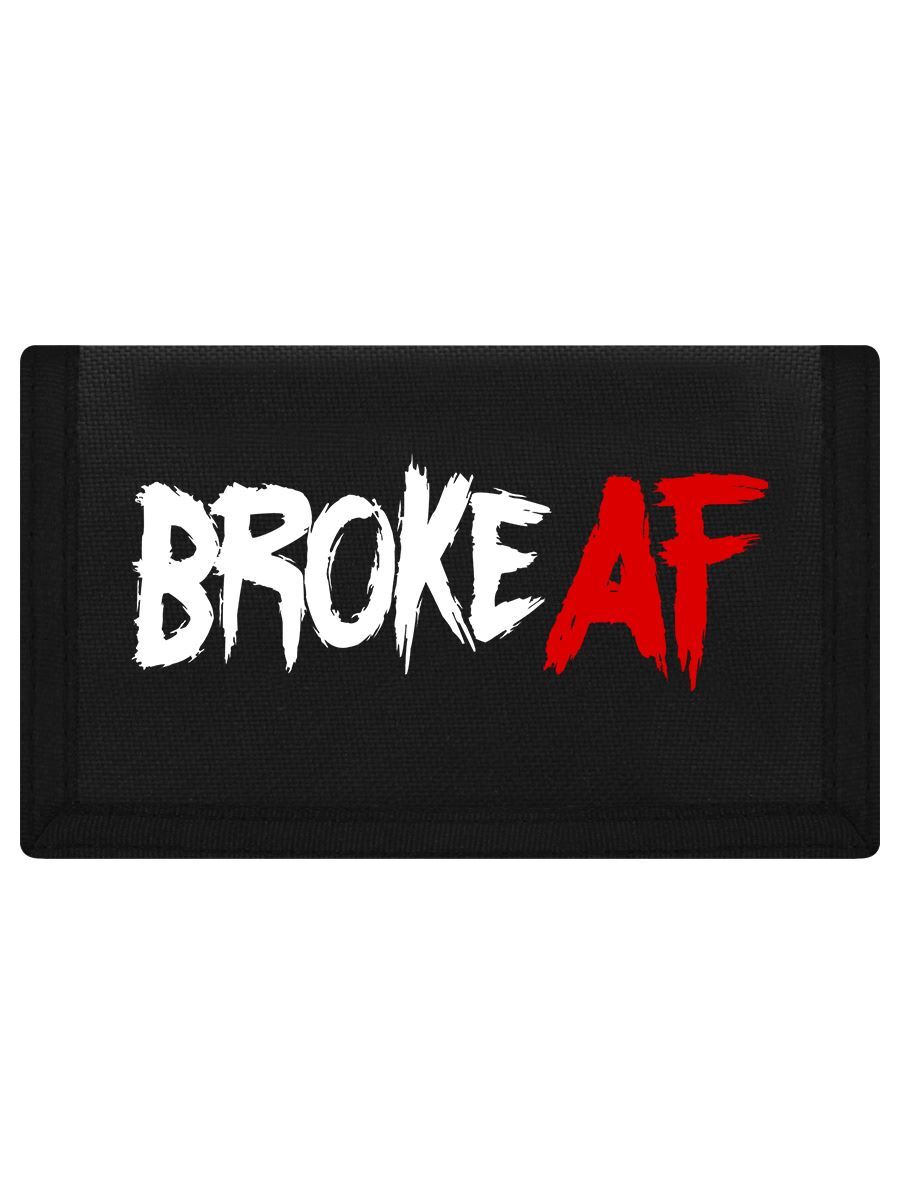 Wallet Broke AF Ripper Black 13 x 8cm
