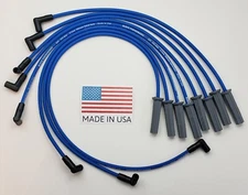 PONTIAC 326 350 389 400 455 8.5mm BLUE HEI SPIRAL CORE USA MADE SPARK PLUG WIRES
