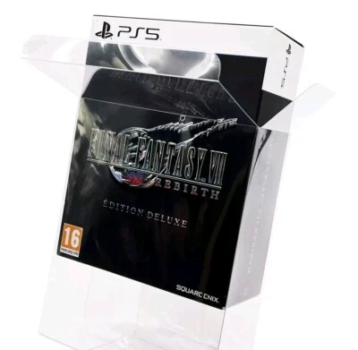 GAMING CAVE Box Protector PS5 Final Fantasy VII 7 Rebirth Deluxe Edition 0.5mm Display Case