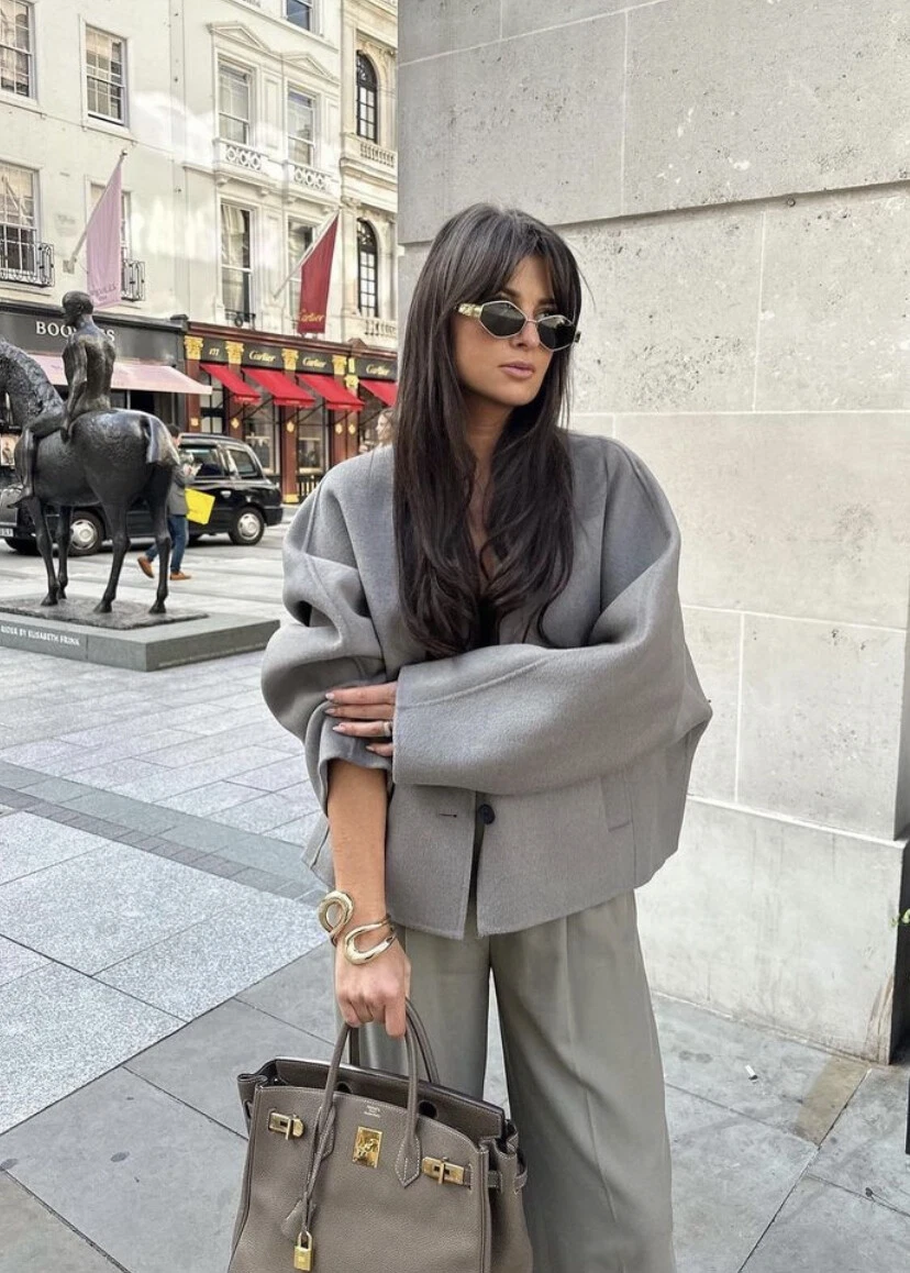 Grey top kimono jacket