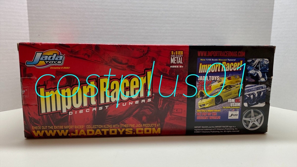JADA IMPORT RACER NISSAN Z RED/SILVER 1:18 WITH EXTRA WHEELS