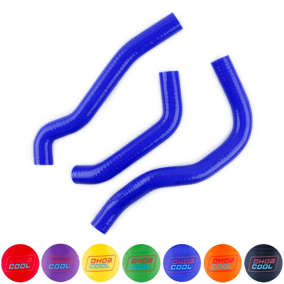 Para 1987-2007 KAWASAKI KLR 650 KLR650 Silicona Radiador Refrigerante Mangueras Tubo Azul Foto 2 de 4