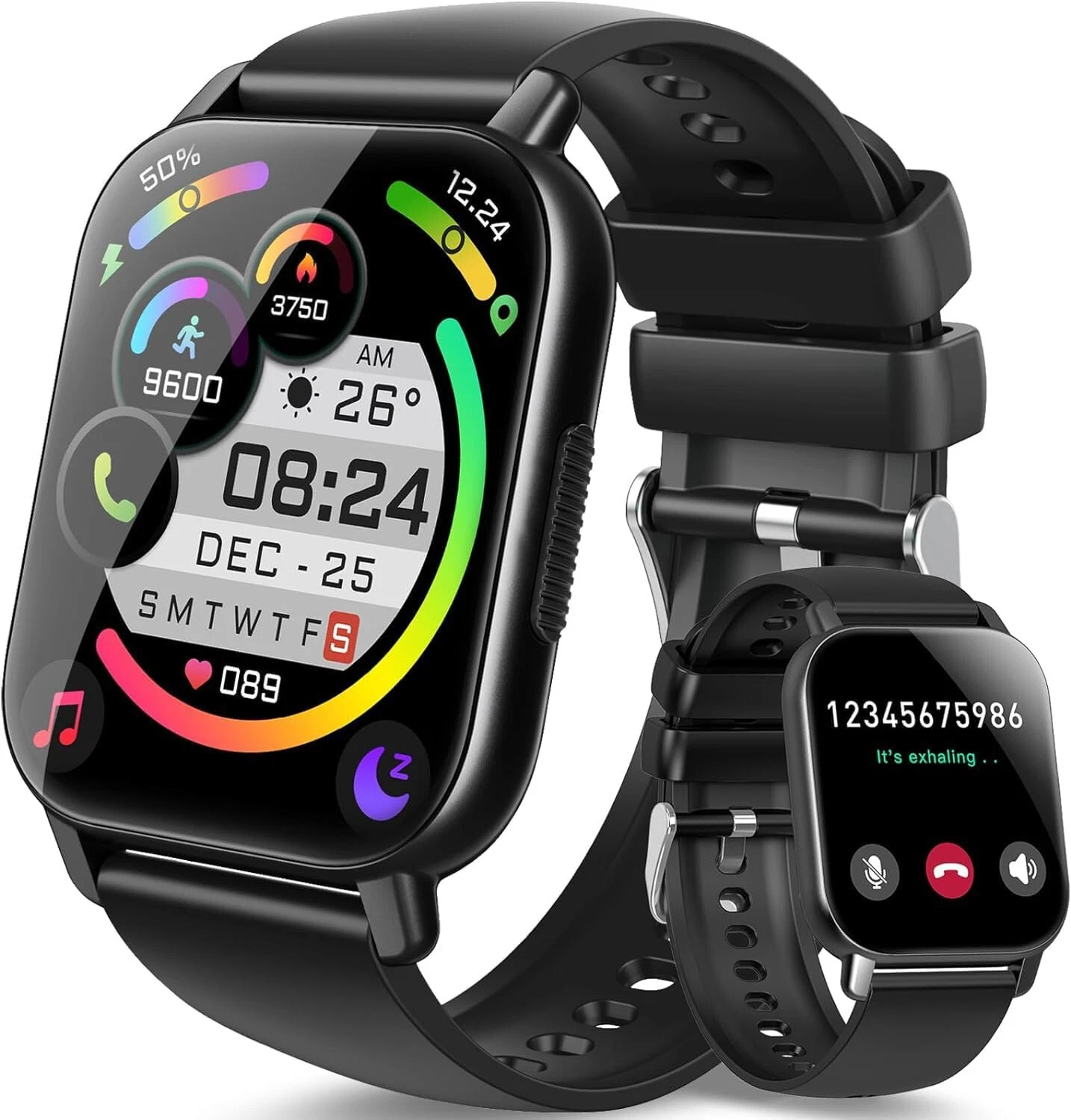 Smart Watch Men Women with Phone Function Wristwatch for iPhone Samsung Huawei