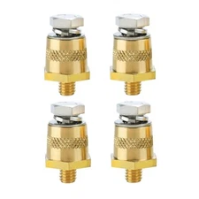 Ampper M8 Thread Male Brass Battery Charging Post Terminals M8 Battery Post A...