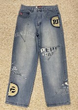 Pepe Jeans 36x34 UK 73 Blue London Denim Hip Hop Baggy Wide Leg