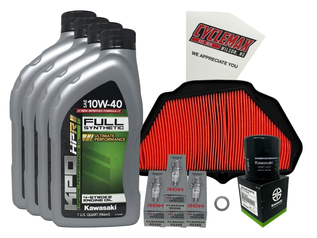 。 Cyclemax Full Synthetic Tune Up Kit fits Kawasaki 2019-2023 Ninja