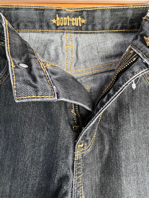 Old Navy Girls' Heavy-Duty Cotton Boot Cut Black Jeans
