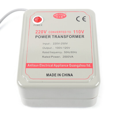 2000W AC 220V auf AC 110V Transformator Spannungswandler Umwandler Converter