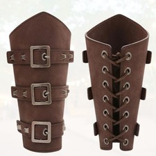 Viking Arm Bracers Medieval LARP Renaissance Gauntlet Wrist Cuffs