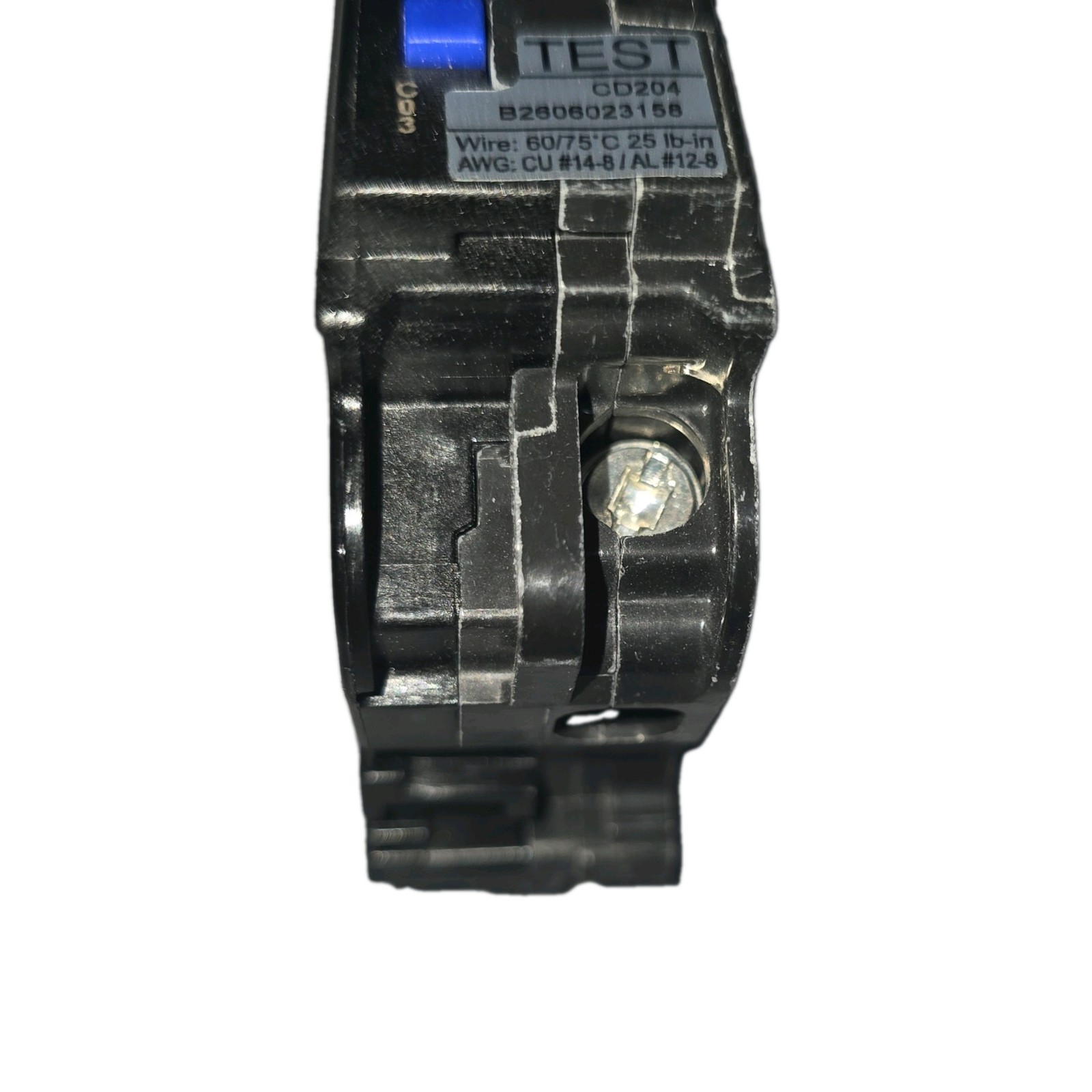 Pole Button Sign Siemens QA120AFCN 20A 1-Pole 120/240V Combination CAFCI Breaker Test ...