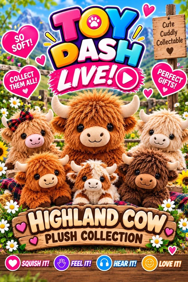 Plush Toys | Highland Cows, Dumplings, Squishies & Sensory Toys LIVE