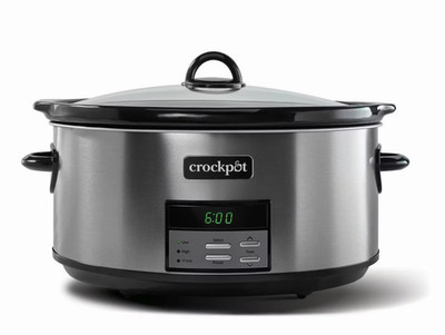 Crock-Pot 8qt Programmable Slow Cooker Black Stainless- BRAND NEW !!!!