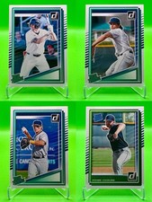 2025 Donruss Baseball Cleveland Guardians 4-Card Rated Prospects/Rookie Lot