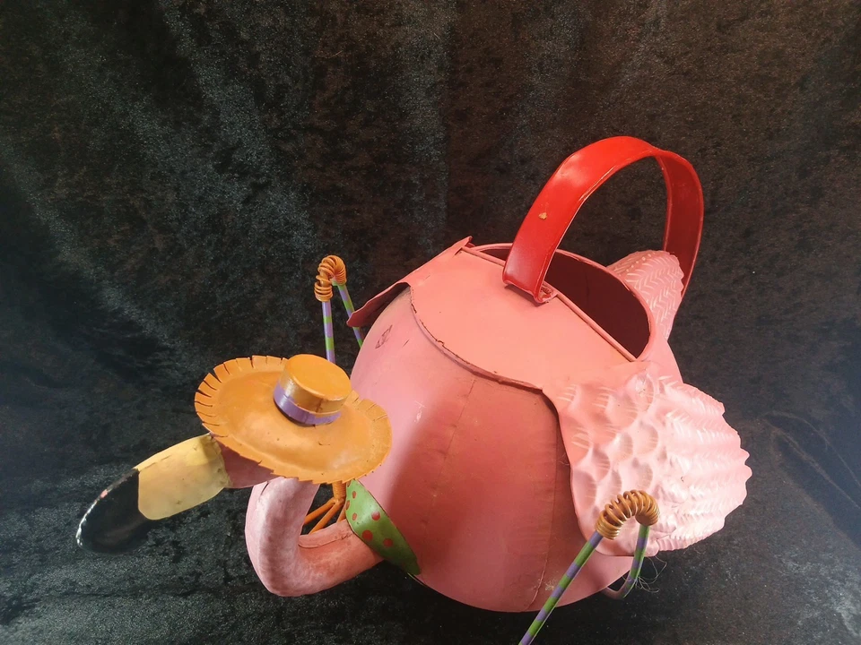 Metal Flimingo Shaped Watering Can - Image 2 of 4