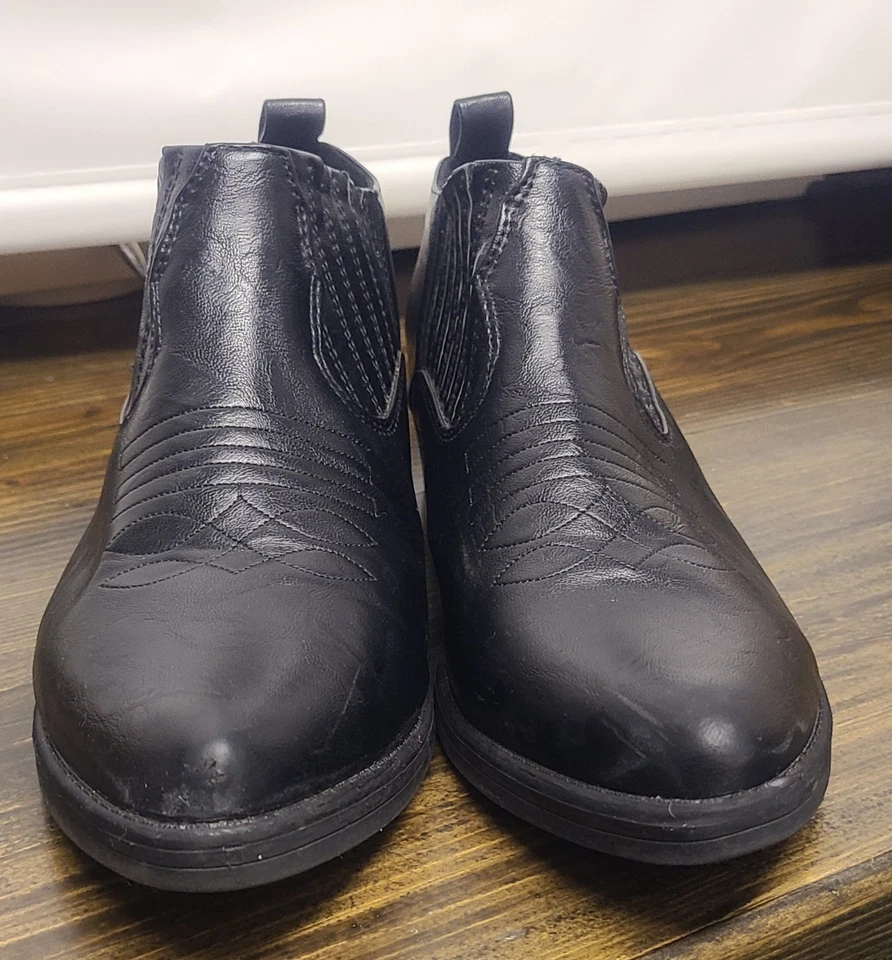 Botines de cuero vegano para mujer Charles Albert negros talla 6 Foto 2 de 4