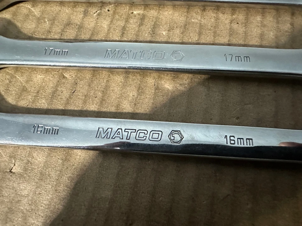 MATCO TOOLS 4 PIEZAS LLAVES COMBINADAS MÉTRICAS 16, 17, 18 Y 19 MM EE. UU. Foto 3 de 4