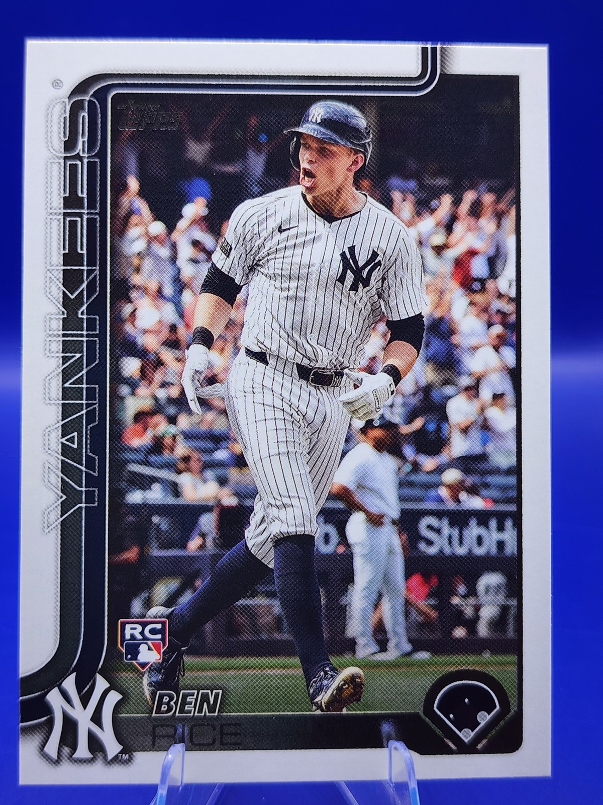 Ben Rice 2025 Topps Chrome #139 Refractors Rookie