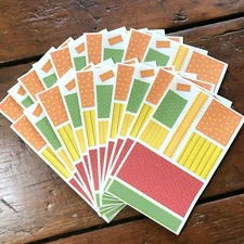 20 Mrs Grossmans Fabric Swatches Harvest Stickers Dollhouse Wallpaper Punch