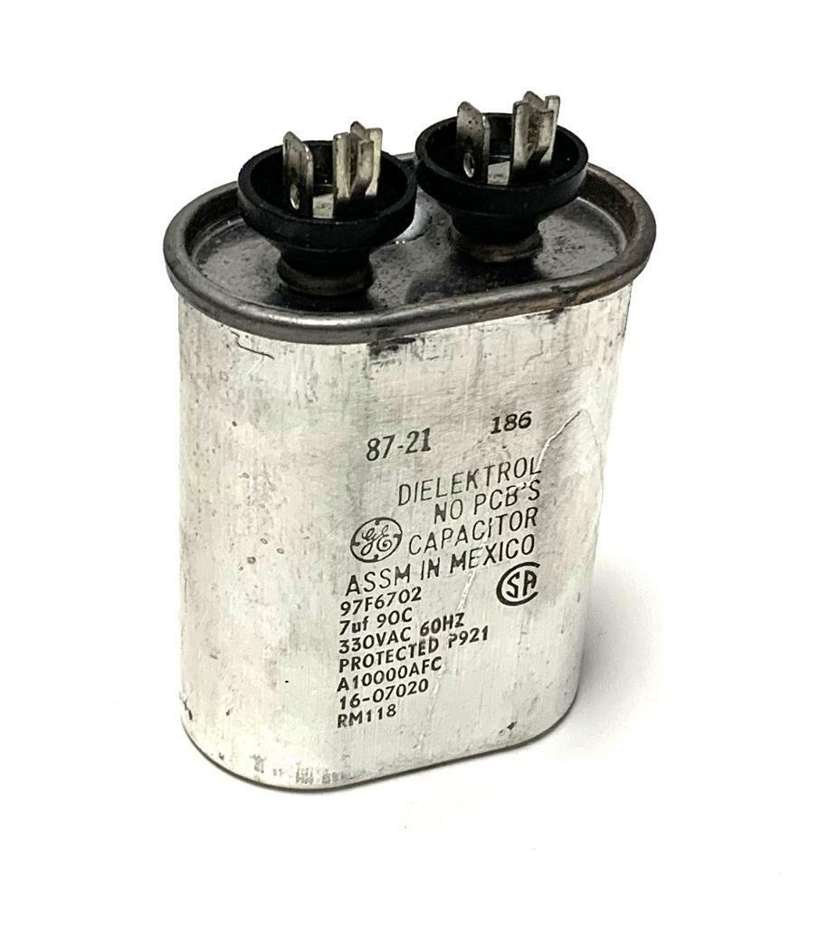 General Electric GE 97F6702 Dielektrol Capacitor 7 UF 330 VAC eBay
