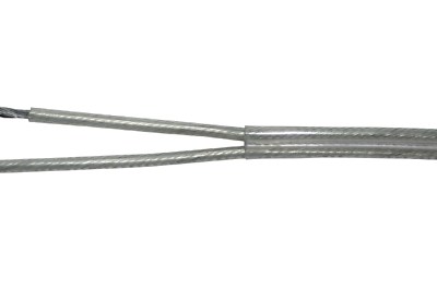 Kabel 2x0,50 flach transparent Schlauchleitung PVCKabel Lampenkabe Lampenleitung