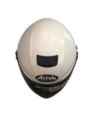 CASCO INTEGRALE AIROH STORM COLOR BIANCO LUCIDO TG XS RIMANENZA DI MAGAZZINO ULT