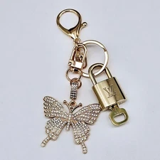 Authentic Louis Vuitton Lock & Key with unbranded Bagcharm, Keycharm, Keychain