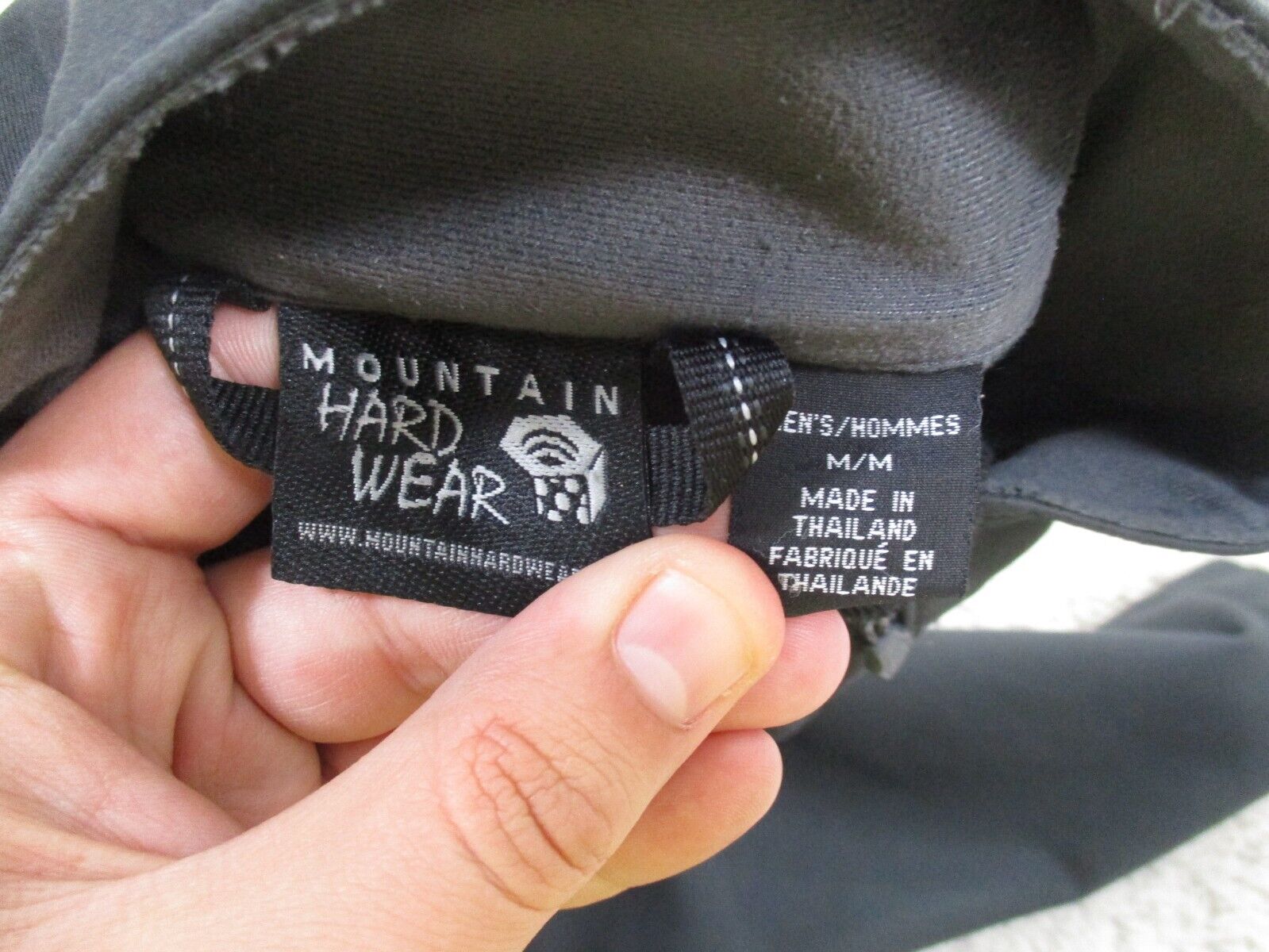 Mountain Hardwear Jacket Mens Medium Black Full Z… - image 8
