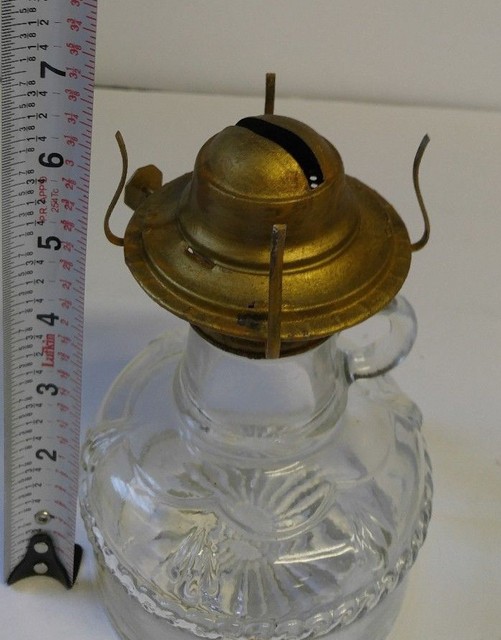 Eagle Oil Lamp with finger ring 1705 4" base Antique Made in USA eBay