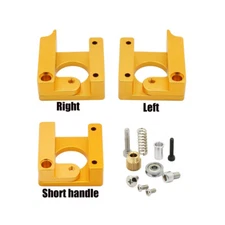 MK8 Gold Color Bowden Extruder 1.75mm Left, Right & Short