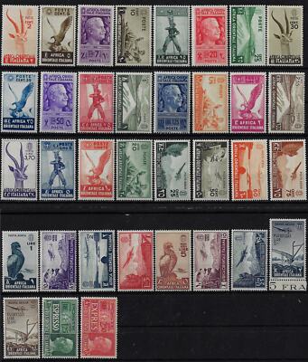 1938 Italian Colonies East Africa Italian Painting Subjects Various MH*